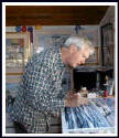 Rick Mundy at work in his studio.